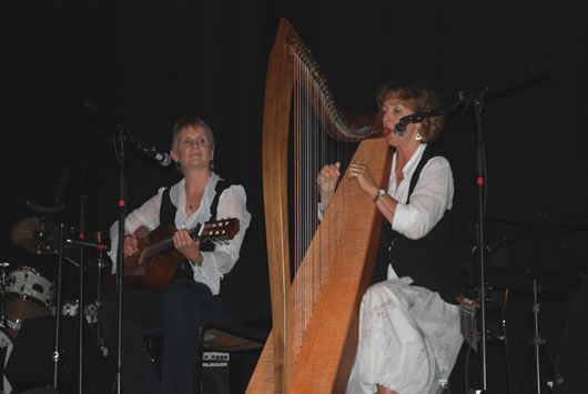 Susan and Janine performing at the Almonte Celt Fest in July 2009